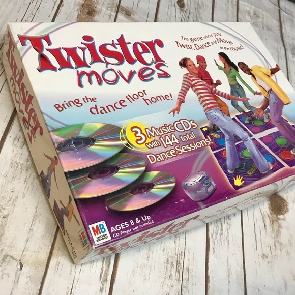 Twister Moves Dance Game with 4 CDs & 144 Dance Sessions by Milton Bradley Y2K - Picture 2 of 12